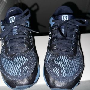 Navy blue ASICS sneakers